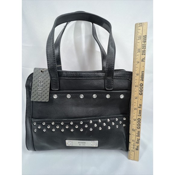 NEW Guess Disco Queen Black Multi Shoulder Bag Handbag Purse VY439406 Zipper - Picture 3 of 10